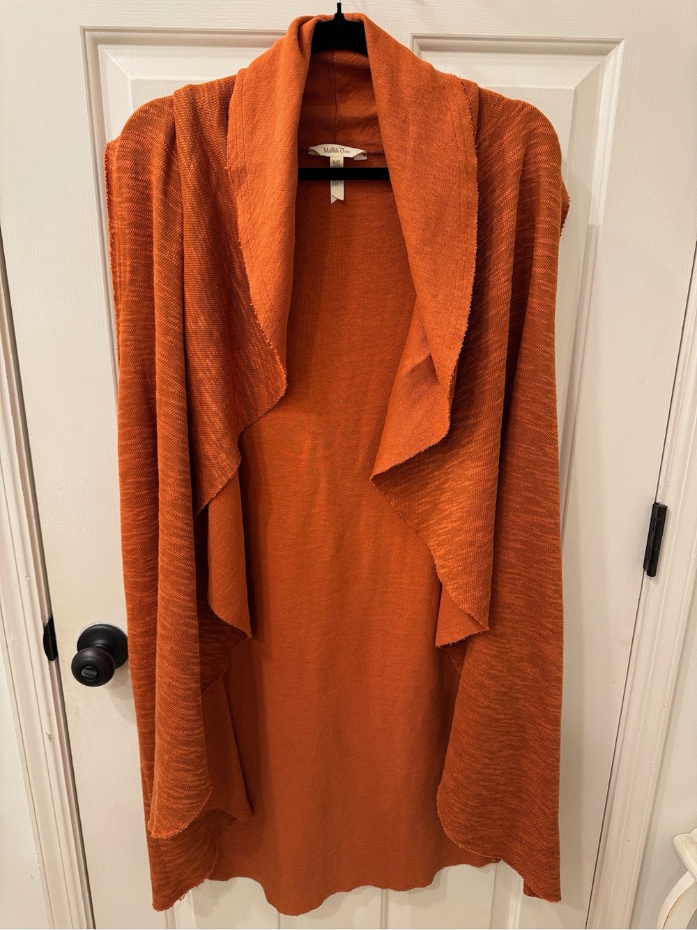 Matilda Jane Open-Front Draped Cardigan - Orange